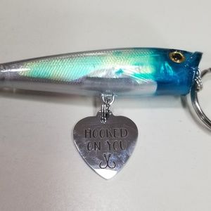 Hooked on you Fish Key Ring